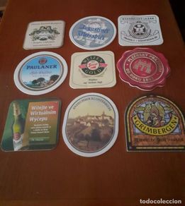 Coleccionismo de cervezas: Lote de 9 posavasos de cervezas alemanas y checas